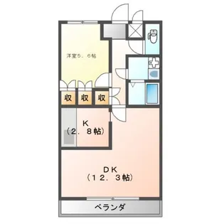 コルティーレ 吉岡【2階】の間取り