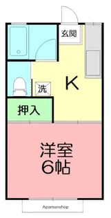 メゾンドアツミA【2階】の間取り