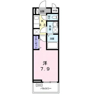 ラフレシール ミユ【2階】の間取り