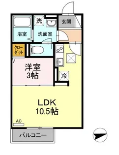 LAIDーBACK【1階】の間取り