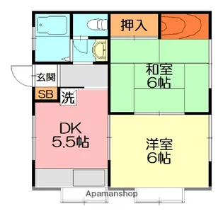 サンライズ湘南【1階】の間取り