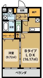 グランツ【201号室】の間取り
