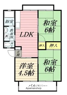 プレシードハイツ【2階】の間取り