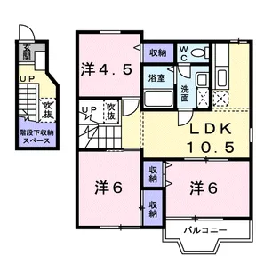キャトルエンジェルB【2階】の間取り