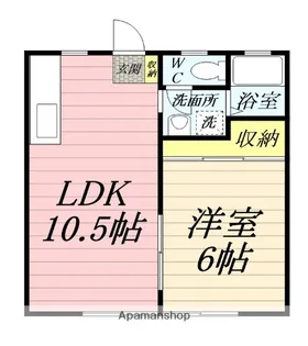 ハイムピーコック【1階】の間取り