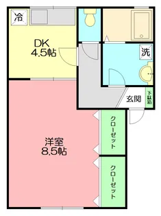 シャルム松風【1階】の間取り