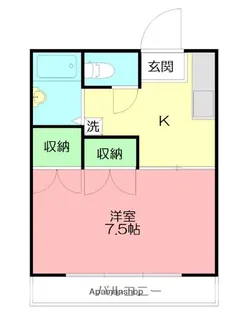 コスモハイツ【1階】の間取り