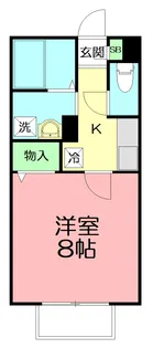 メルベーユ鵠沼【1階】の間取り