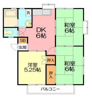 メゾンサンライトⅡ【2階】の間取り