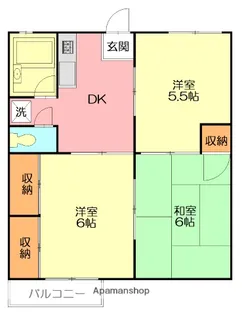 妙見サンハイツ【2階】の間取り