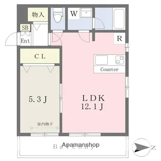 シェローナ2【3階】の間取り