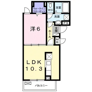 カメリア【3階】の間取り