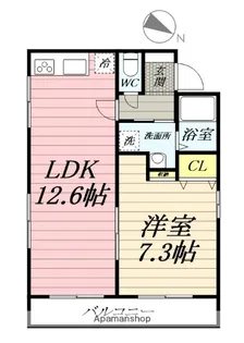 ハイライフ石上【2階】の間取り