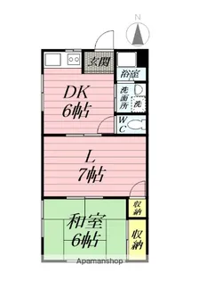 第2峰尾荘【203号室】の間取り