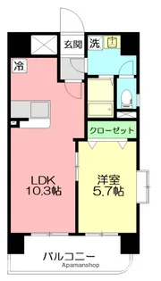 ドメイン藤沢【5階】の間取り