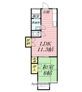 サンサーラ湘南Ⅰ【2階】の間取り