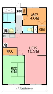 サニーレジデンス平塚Ⅰ【3階】の間取り