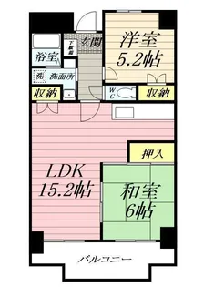 タウンコート湘南【2階】の間取り