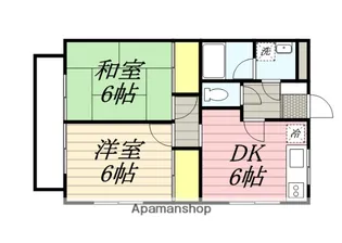 パーク茅ヶ崎館【2階】の間取り
