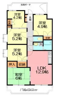 ツインベル・ローズ館【3階】の間取り
