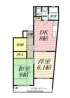 シリウス鵠沼【2階】の間取り