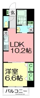 グランデュールⅢ江ノ島【2階】の間取り