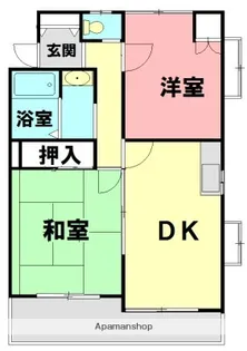 ハイツカーペンター【2階】の間取り
