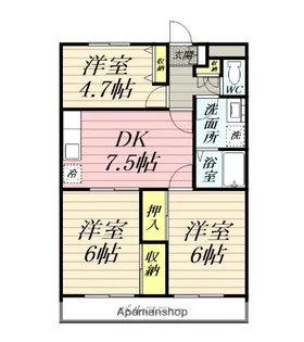 セミー・ランド・ヒル【4階】の間取り