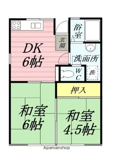 南林間ハウス【2階】の間取り