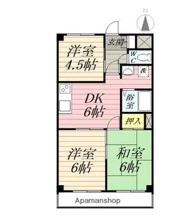 イーストヒルズ【4階】の間取り