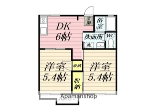 サンライズコーポ【2階】の間取り