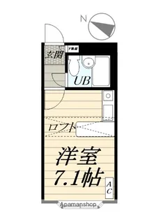 リファレンス愛甲石田(旧ベルピア愛甲石田)【1階】の間取り