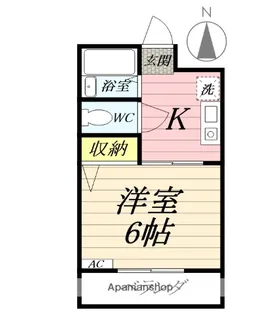 メゾン・ASAI【1階】の間取り