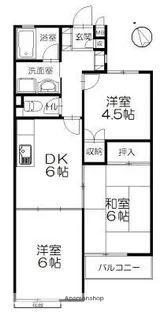ピースフル湘南B【1階】の間取り