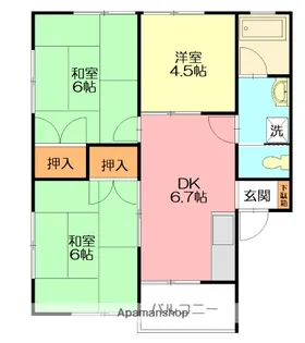 ハイム・フローラB【2階】の間取り