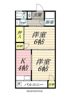 コーポ扇荘【2階】の間取り