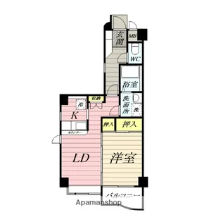 フラッツ・ユニティ【1階】の間取り