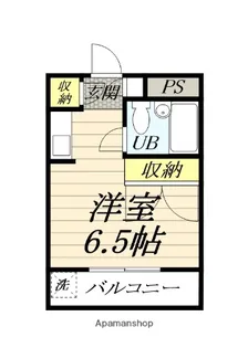 ユースフル南林間【1階】の間取り
