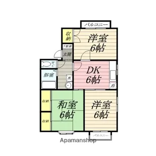 カーサヴェルデA【1階】の間取り