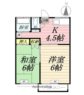 八代ハイツ【2階】の間取り