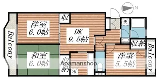 エスティア【2階】の間取り