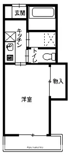 オートハイツ平塚【1階】の間取り