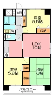 サニープレイス【4階】の間取り