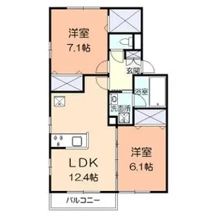 スイートピー【2階】の間取り