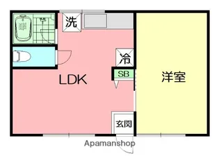 タウンハイツ【2階】の間取り