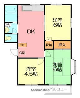 カーサ・ヴェルデ【1階】の間取り