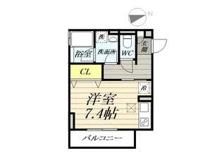 クレール【1階】の間取り