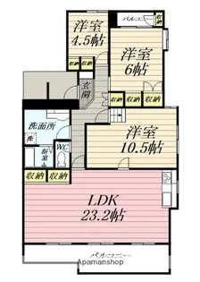 宮ノ前ハイツ【2階】の間取り