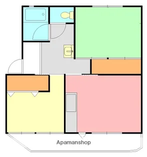 山口ハイツ【4階】の間取り