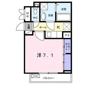 プレジャーエムケイ【2階】の間取り